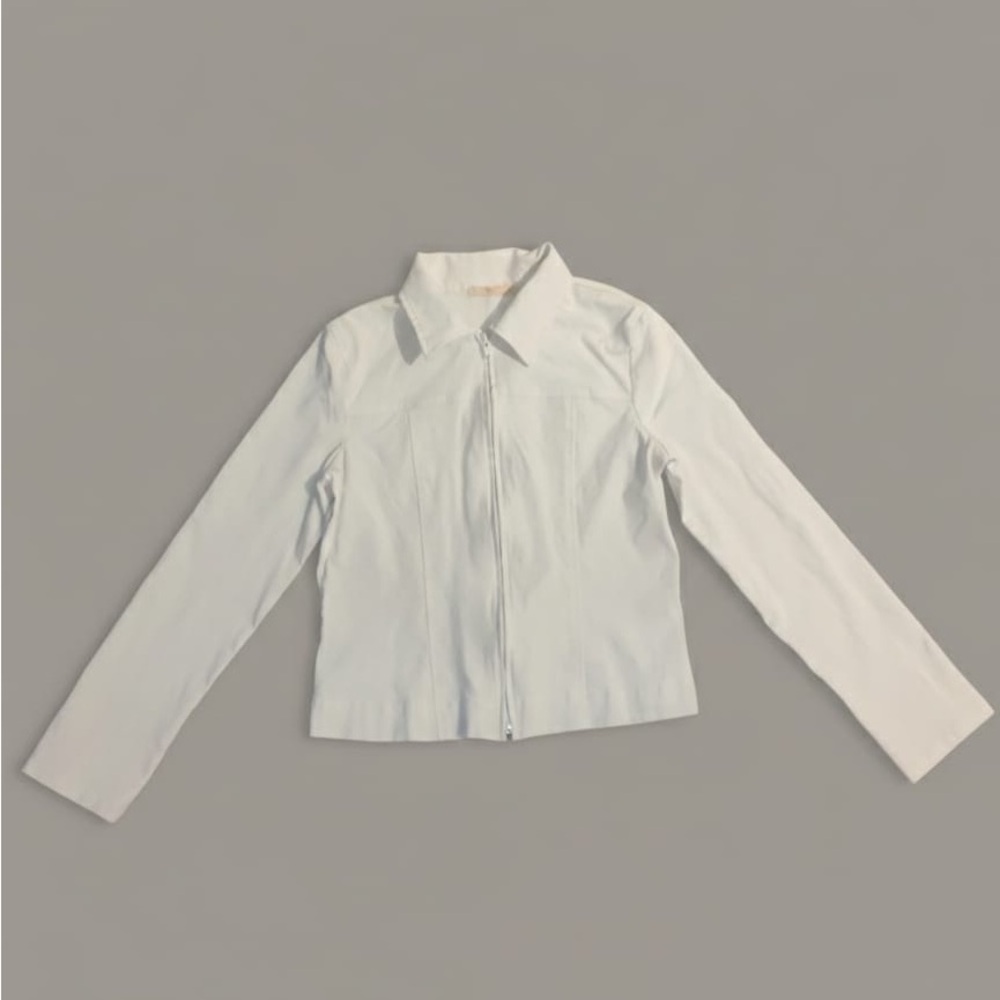 Forever 21 Cream Zip-Up Jacket - Picture 6 of 9